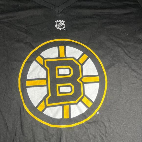 NWT Reebok NHL Boston Bruins Woman’s 3x Pastrnak #88 Black V-Neck T-Shirt Jersey - Picture 3 of 8
